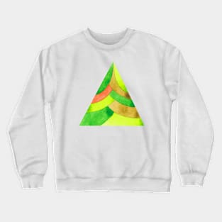 Green triangle Crewneck Sweatshirt